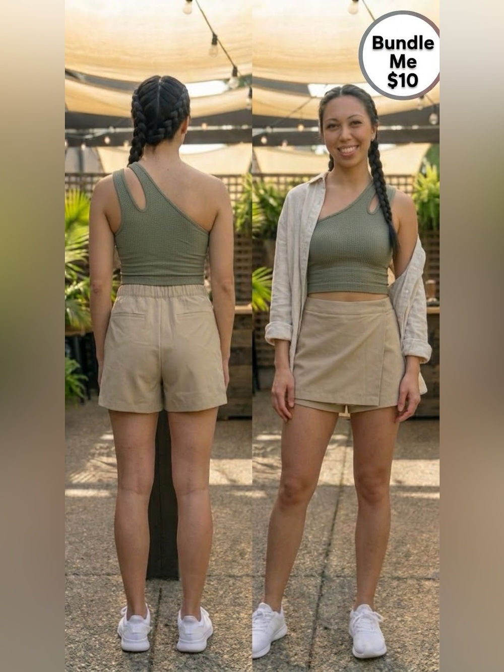 ✨ FRANK BY FRANK AND OAK ASYMMETRICAL WRAP SKORT | SIZE L ✨